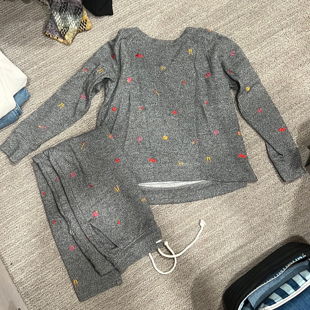 LOFT Lou & Grey Sweatshirt Sweatpants Set XS and S